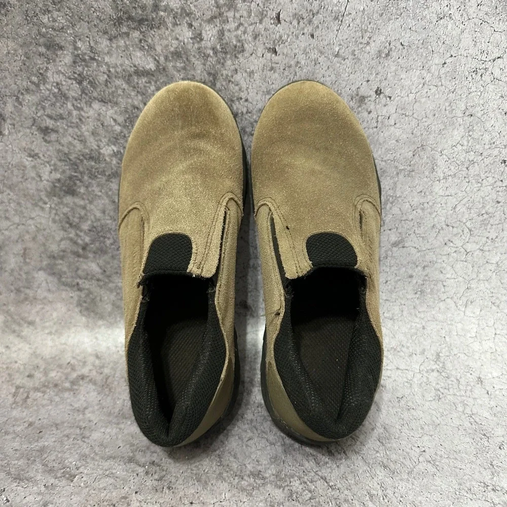 Merrell Novica Moc Kids 4.5W Brown Suede Leather Slip On Loafers Shoes